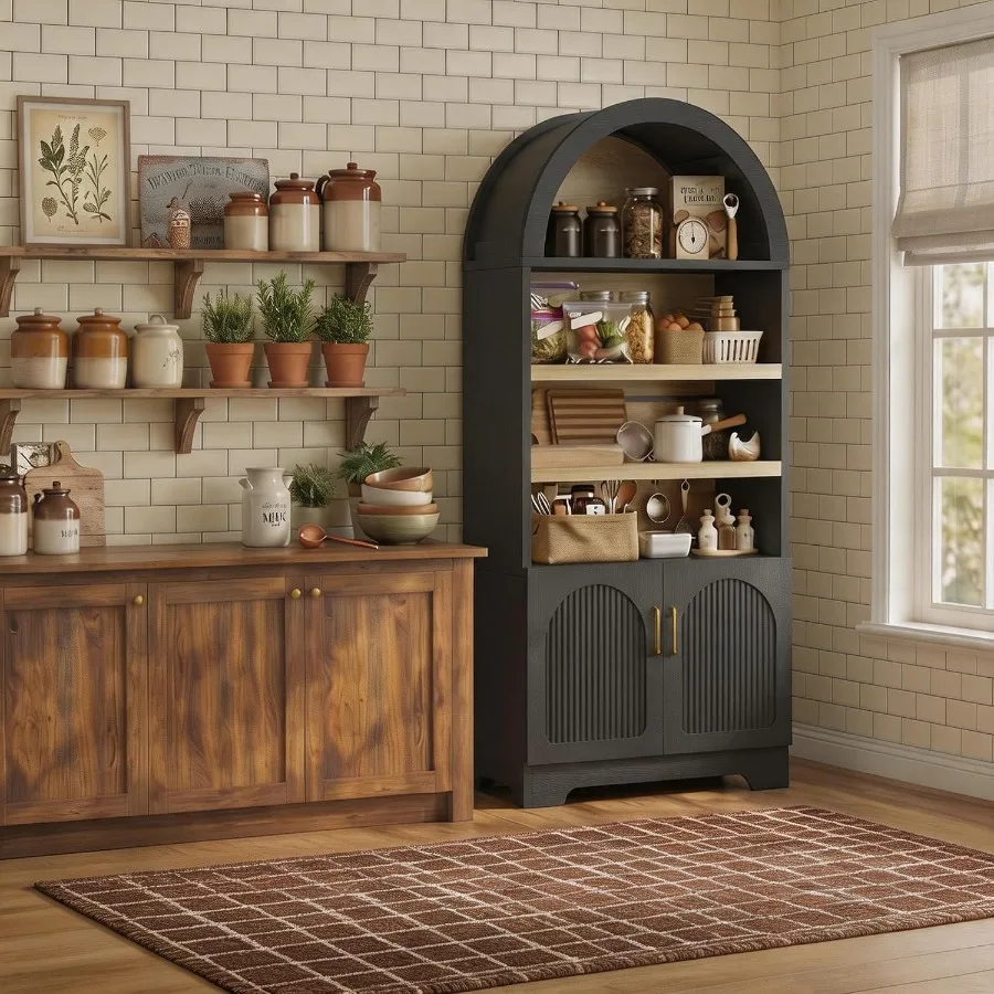71 Tall Arched Kitchen Pantry  - Kitchen 评论和价格