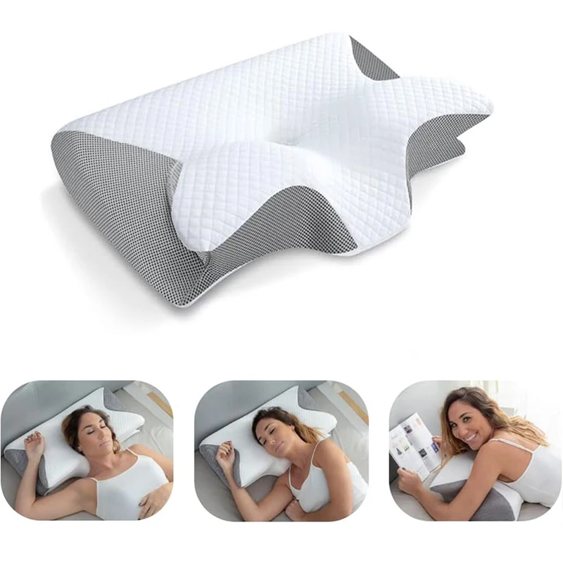 Orthopedic Contour Neck Pillow - Memory Foam Orthopedic Pillow Neck Pain 评论和价格