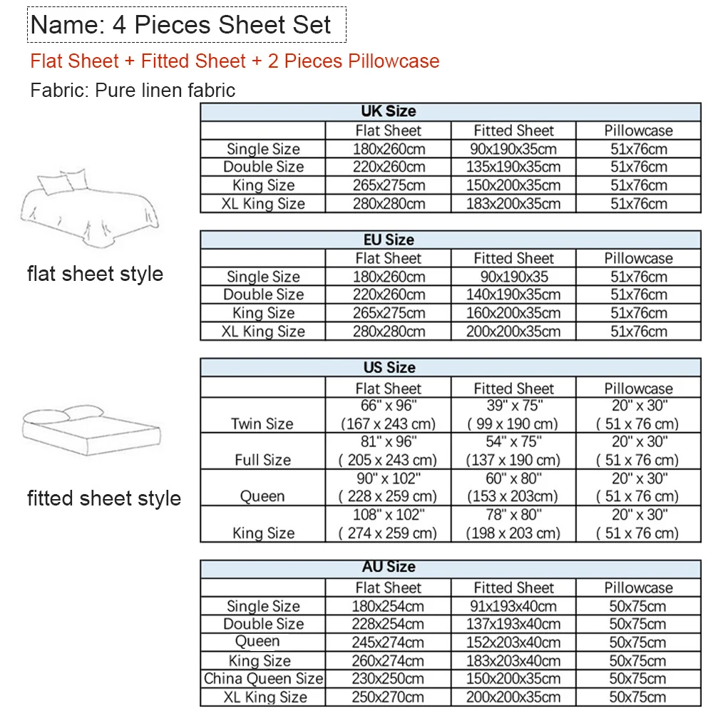 Bed Sheet Set 4 Piece 100% Pur - Fitted Bed Sheets Deep Pocket 评论和价格