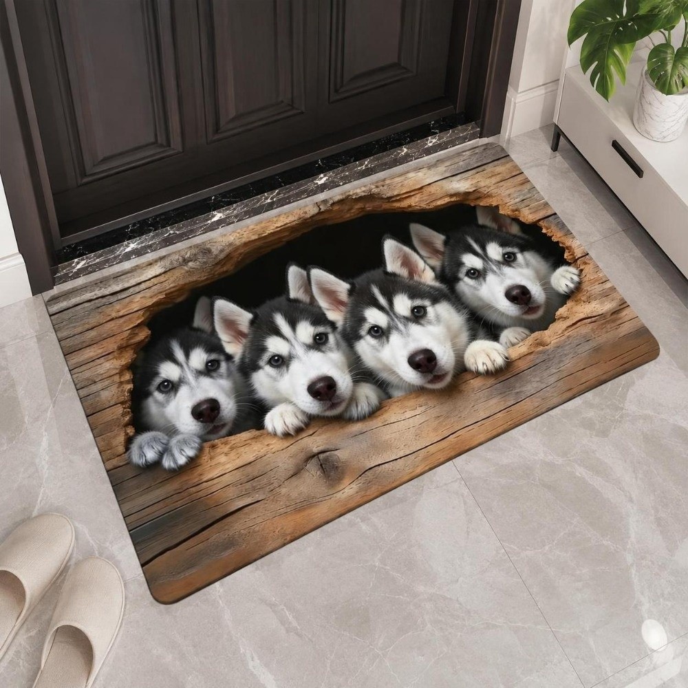 Durable Diatomite Dog Pattern  - Quick Dry Diatomite Bath Mat 评论和价格
