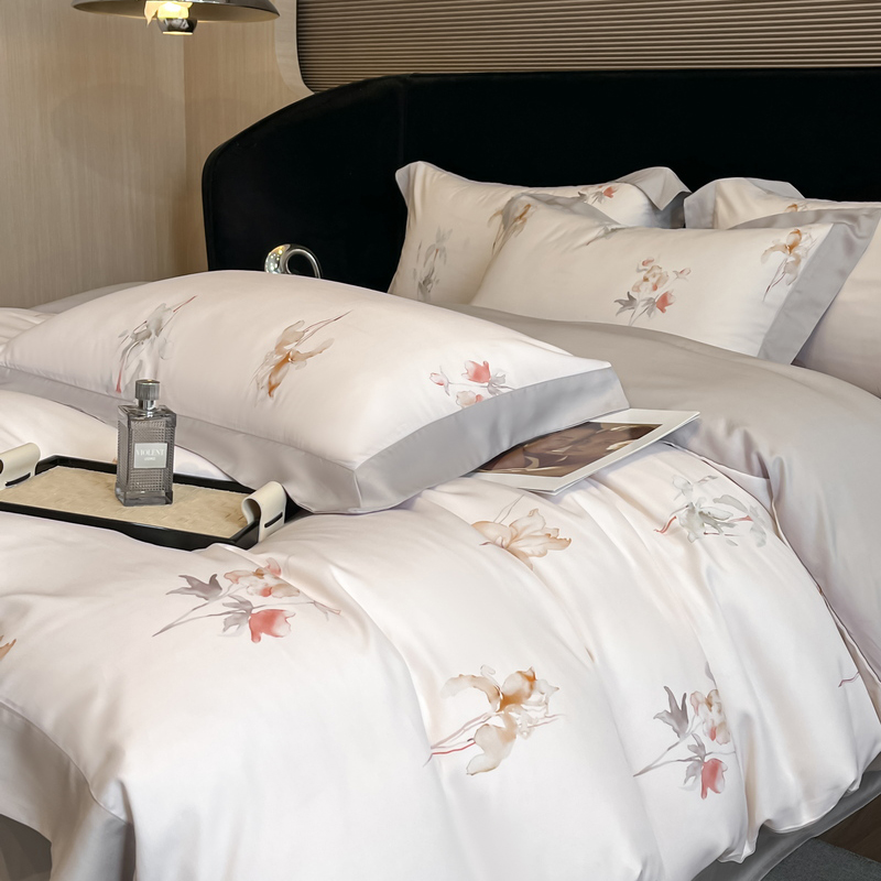 Flowers Printing Bedding Set L - Aesthetic Floral Duvet Cover 评论和价格