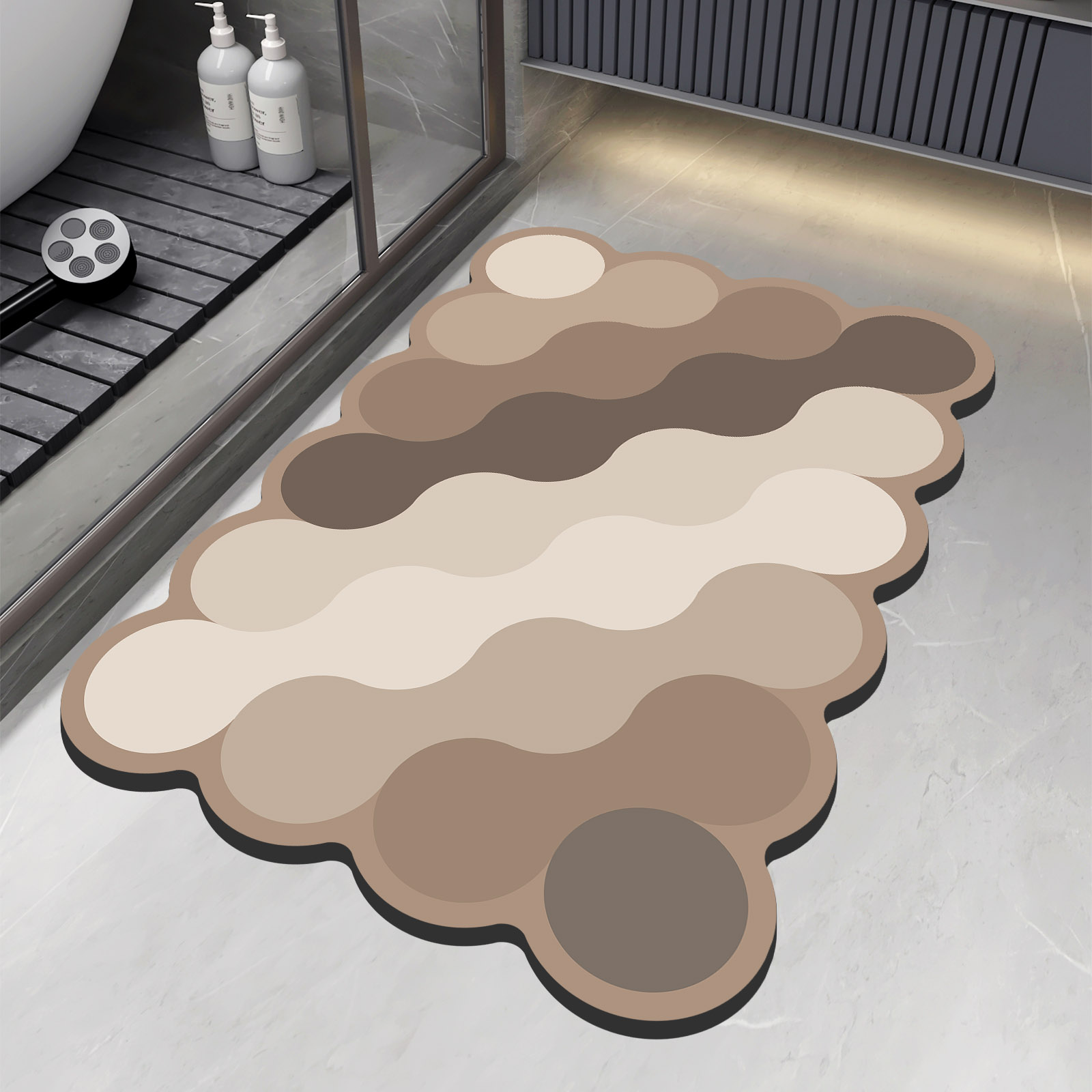 Luxury Diatomite Bathroom Show - Quick Dry Diatomite Bath Mat 评论和价格