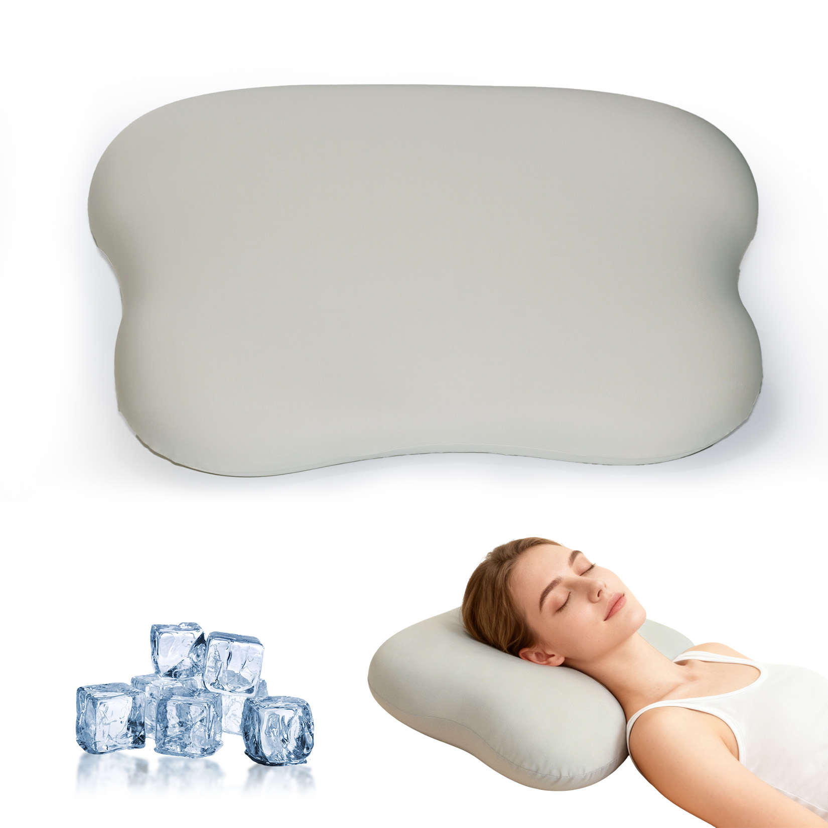 Cervical Neck Pillow for Neck  - Memory Foam Orthopedic Pillow Neck Pain 评论和价格